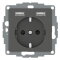 Merten Steckdose SCHUKO mit USB Ladegerät anthrazit System M