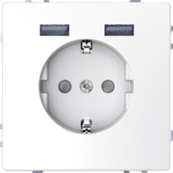 Merten Steckdose SCHUKO mit USB Ladegerät...