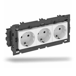 OBO Steckdose SCHUKO STD-D0C8 RW3 0° 3fach