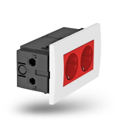 OBO Steckdoseneinheit SDE-RW D0RT2 Modul 45 2fach...