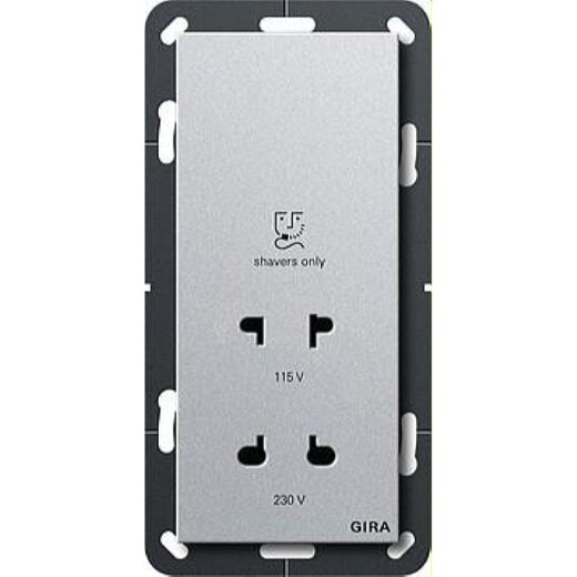 Gira Rasiersteckdose 282026 BS System 55 alu