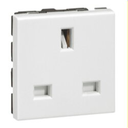 Legrand Steckdose 077505 Britisch SK 2modulig weiss