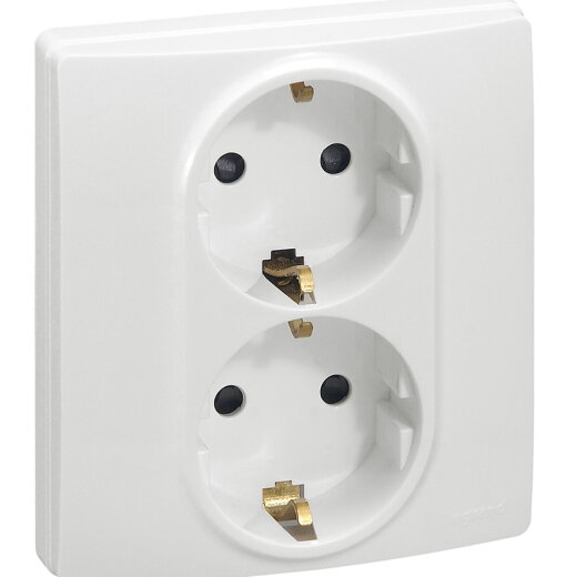 Legrand SCHUKO-Steckdose 664543 Niloe 2fach ultraweiss