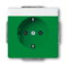 Busch-Jaeger Steckdoseneinsatz SCHUKO 20 EUCNB-13-82, grün