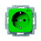 Busch-Jaeger Steckdoseneinsatz SCHUKO 20EUCKS-13-212-102, grün