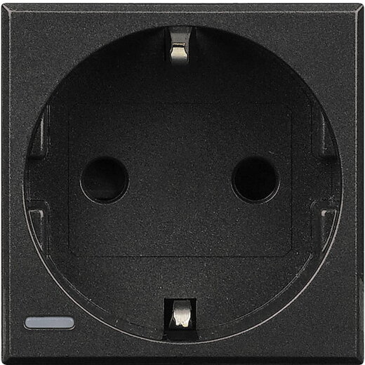 Bticino SCHUKO-Steckdose anthrazit