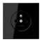 Jung Steckdose, französisch/belgisches System, 16 A 250 V ~, ohne Krallen, SAFETY+, Duroplast, Serie LS, schwarz LS1520FKISW