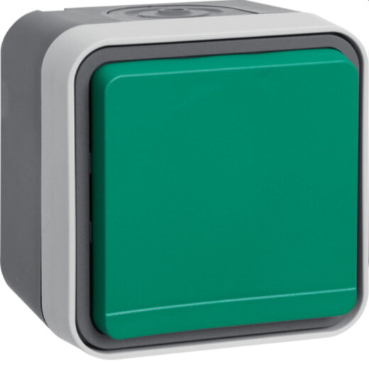 Berker Steckdose SCHUKO Klappdeckel grau/bedruckt W.1 grau 47403523