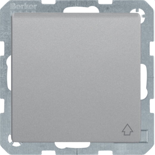 Berker Steckdose SCHUKO m. Klappdeckel Q.1/Q.3 alu samt lackiert 47516074