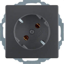 Berker Steckdose SCHUKO 47276086 anthrazit samt 47276086