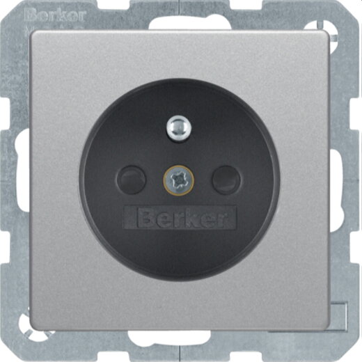 Berker Steckdose Q.1/Q.3 alu samt lackiert 6765766084