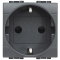 Bticino SCHUKO-Steckdose L4141AN SL anthrazit