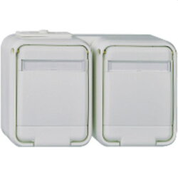 ELSO Steckdose 445449 2f. 16A waager. licht/basaltgrau