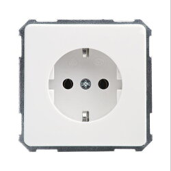 ELSO Steckdose 225054 16A ohne Kralle reinweiß