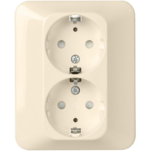 ELSO Steckdose 245450 2f. 16A RENOVIERUNG komplett pw