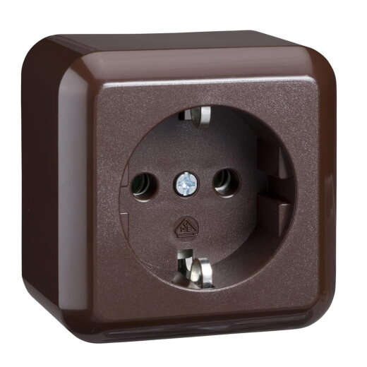 ELSO AP-Steckdose 385002 16A CONTURA braun
