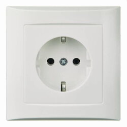 ELSO Steckdose 265024 16A Vollplatte JOY reinweiß