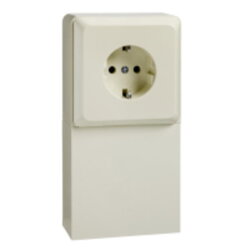 ELSO Steckdose 515100 1fach 16A RENOVIERUNG perlweiß