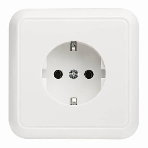 ELSO UP-Steckdose 205024 mit Vollplatte 16A reinweiß