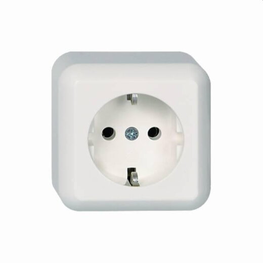 ELSO AP-Steckdose 385004 16A CONTURA reinweiß