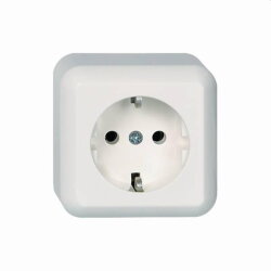 ELSO AP-Steckdose 385004 16A CONTURA reinweiß