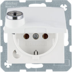 Berker Steckdose SCHUKO 47638989 S.1 polarweiß...