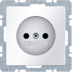 Berker Steckdose 6167036089 polarweiss samt 6167036089