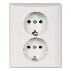 ELSO Steckdose 275404 2f. halbversenkt 16A JOY rw