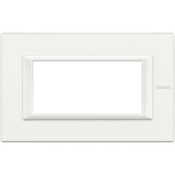 Bticino Rahmen 4modulig white aluminium