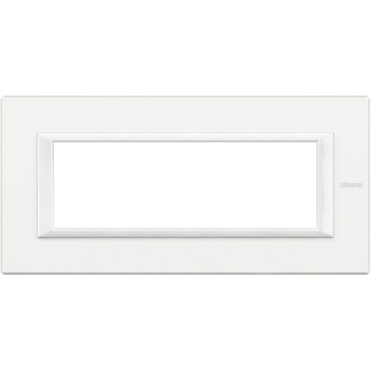 Bticino Rahmen 6modulig white aluminium