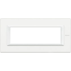 Bticino Rahmen 6modulig white aluminium