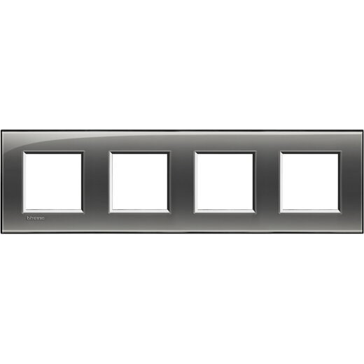 Bticino Rahmen LNA4802M4KF RAUCHGRAU 4x2-mod