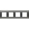 Bticino Rahmen LNA4802M4KF RAUCHGRAU 4x2-mod