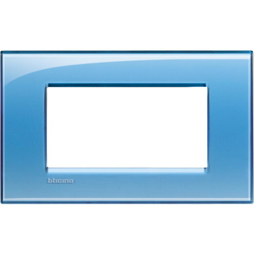 Bticino Rahmen LNA4804AD BLAU 4-modulig