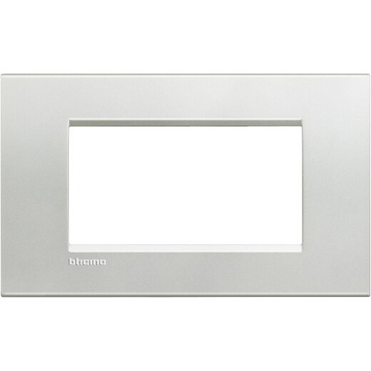 Bticino Rahmen LNA4804AG SILVER 4-modulig