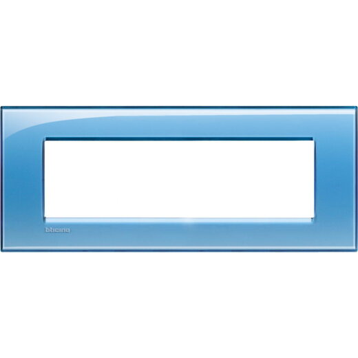 Bticino Rahmen LNA4807AD BLAU 7-modulig