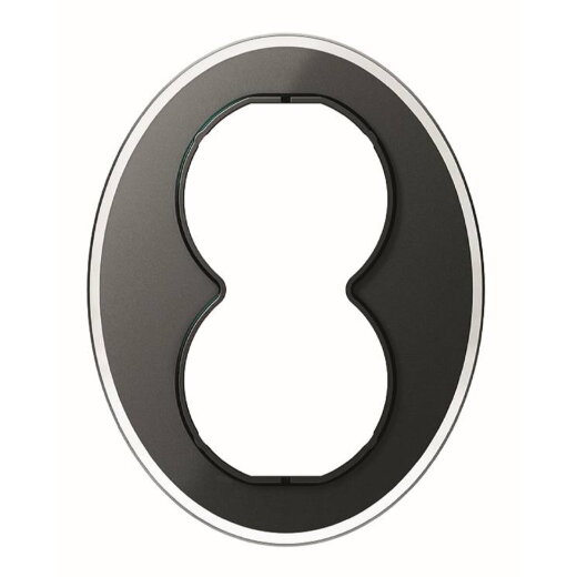 ELSO Glasrahmen WDE011429 2fach Std sw Renova