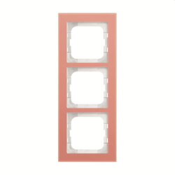 Busch-Jaeger Abdeckrahmen 1723-227 3fach, Glas koralle