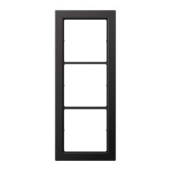 Jung Rahmen, 3-fach, FLAT DESIGN, dark (lackiertes...