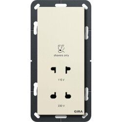 Gira Rasiersteckdose 282001 BS System 55 cremweiss 282001