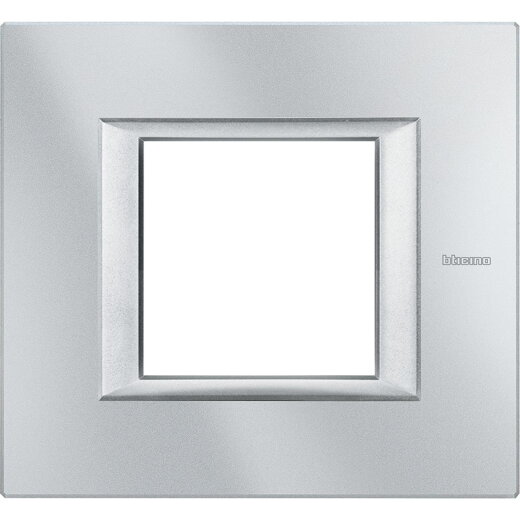 Bticino Rahmen HA4802HC 1fach GREY ALU