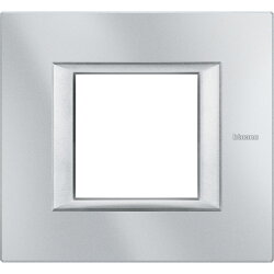 Bticino Rahmen HA4802HC 1fach GREY ALU