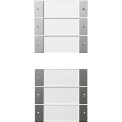 Gira Wippenset 2136600 6fach BSF System 55 Klar/Edelst. 2136600