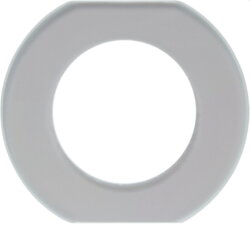 Berker Glasmittelrahmen 1fach Serie Glas polarweiss 10930030