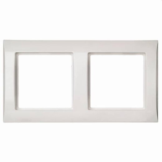 ELSO Rahmen 264204 2fach JOY reinweiß