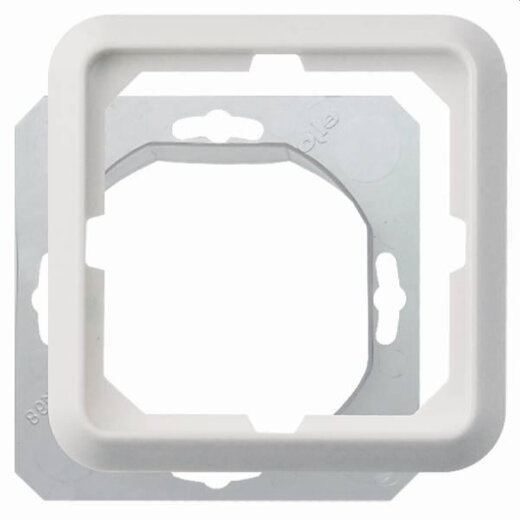 ELSO Rahmen 224144 1fach FASHION IP44 reinweiß
