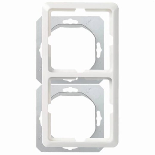 ELSO Rahmen 224244 2fach FASHION IP44 reinweiß