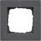 Gira Abdeckrahmen 0211235 1fach flach E2 anthrazit 0211235