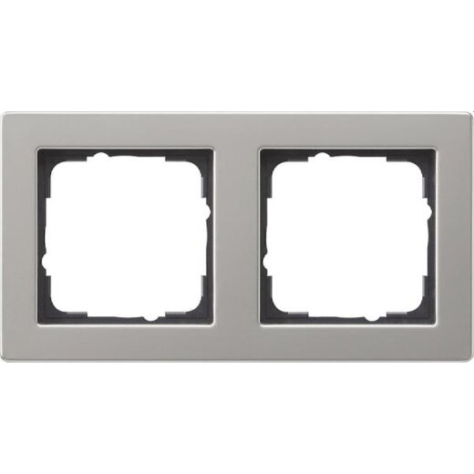 Gira Abdeckrahmen 021233 2fach E2 Edelstahl 21233