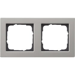 Gira Abdeckrahmen 021233 2fach E2 Edelstahl 21233
